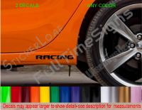 RACING Rocker Panel Decals Set of 2